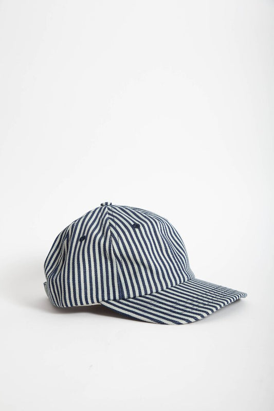 Gravel & Gold - Hickory Stripe Conductor Cap *Shopkeeper's Pick