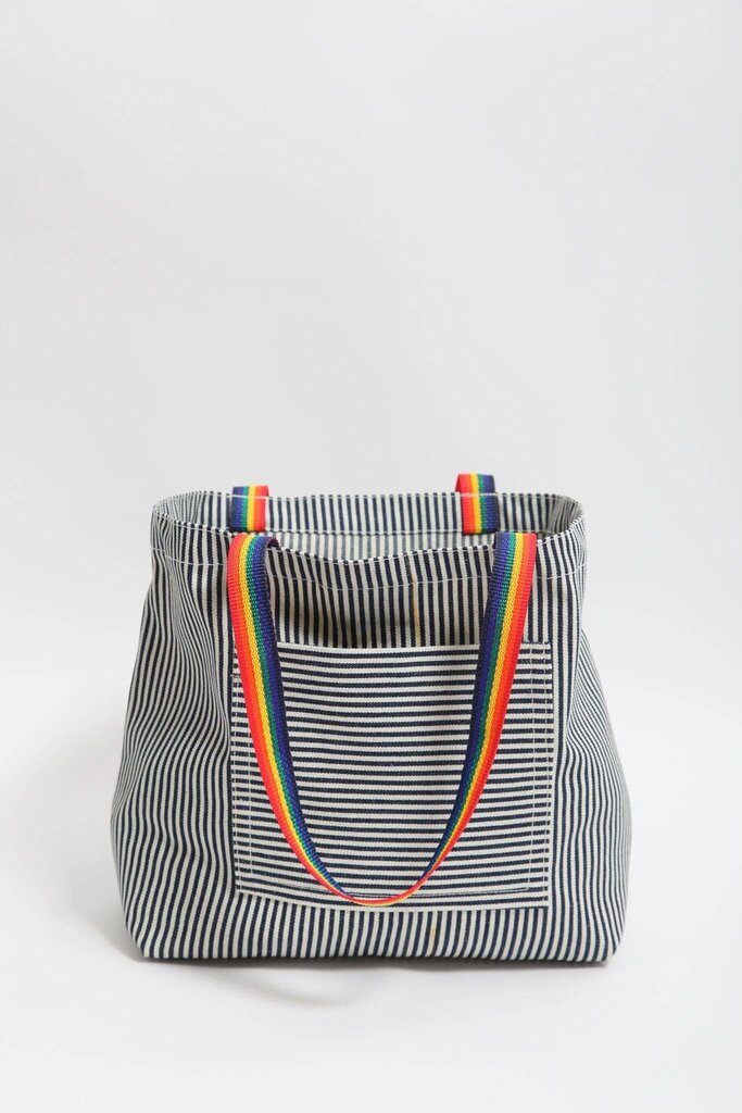 Gravel & Gold - Hickory Stripe Conductor Express Tote
