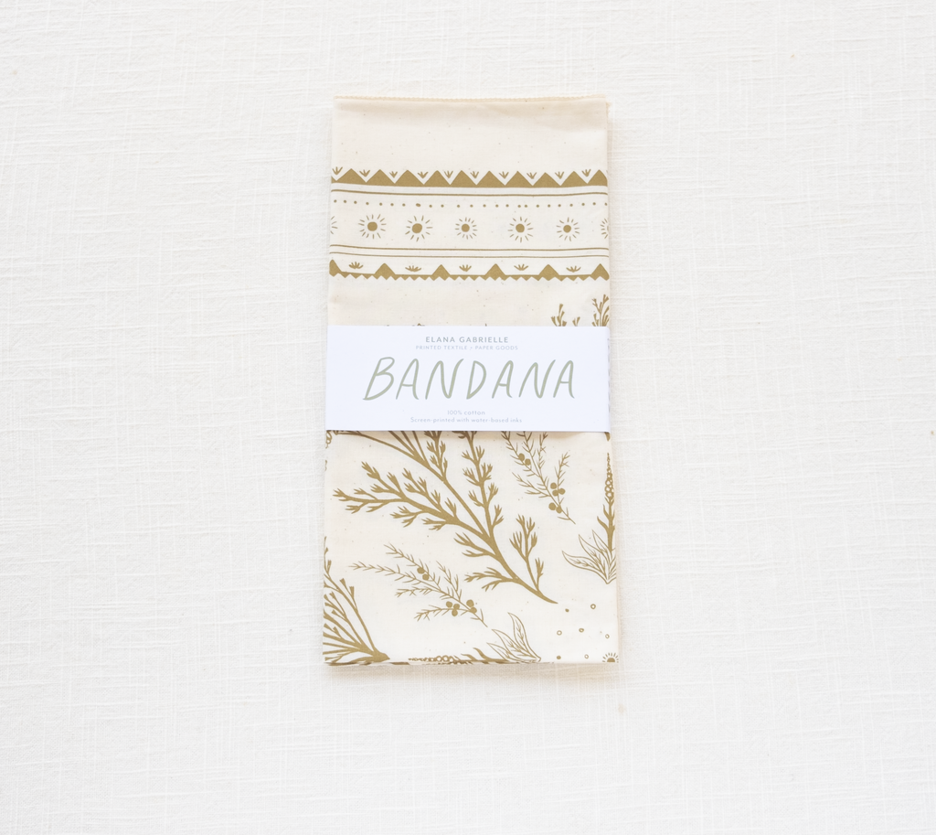 Elana Gabrielle - High Desert Organic Cotton Bandana - Cream
