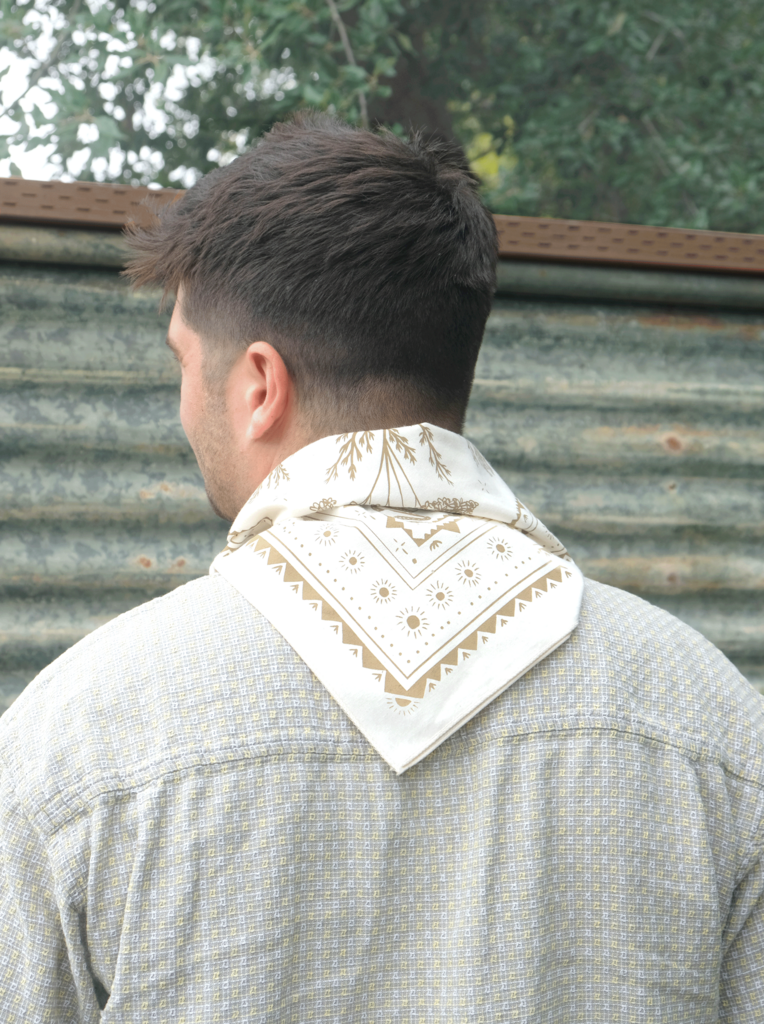 Elana Gabrielle - High Desert Organic Cotton Bandana - Cream