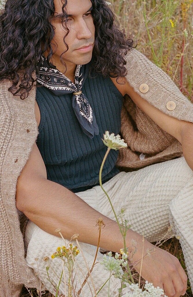 Elana Gabrielle - High Desert Organic Cotton Bandana - Black