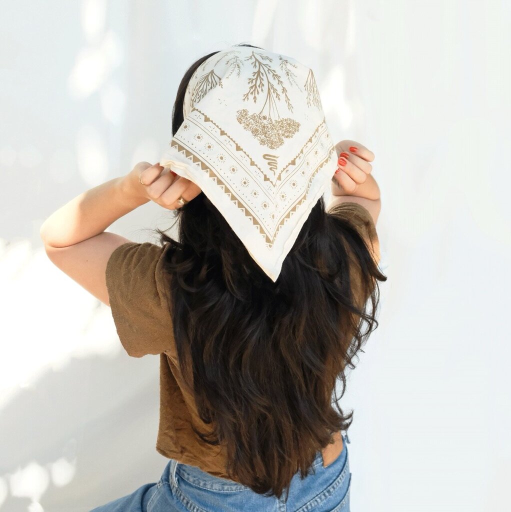 Elana Gabrielle - High Desert Organic Cotton Bandana - Cream