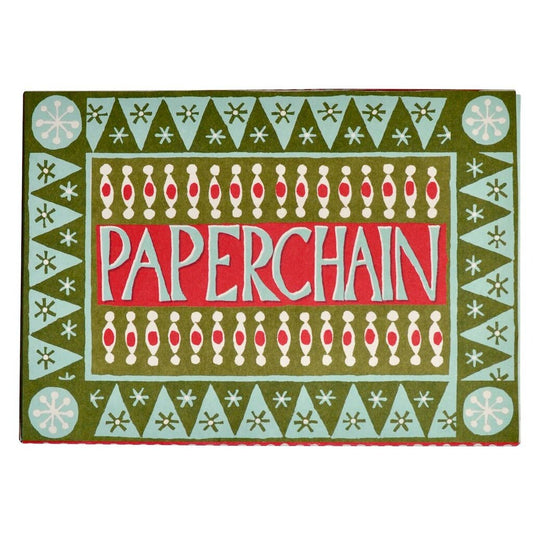 Cambridge Imprint Patternmakers - Paperchain - Red, White & Greens