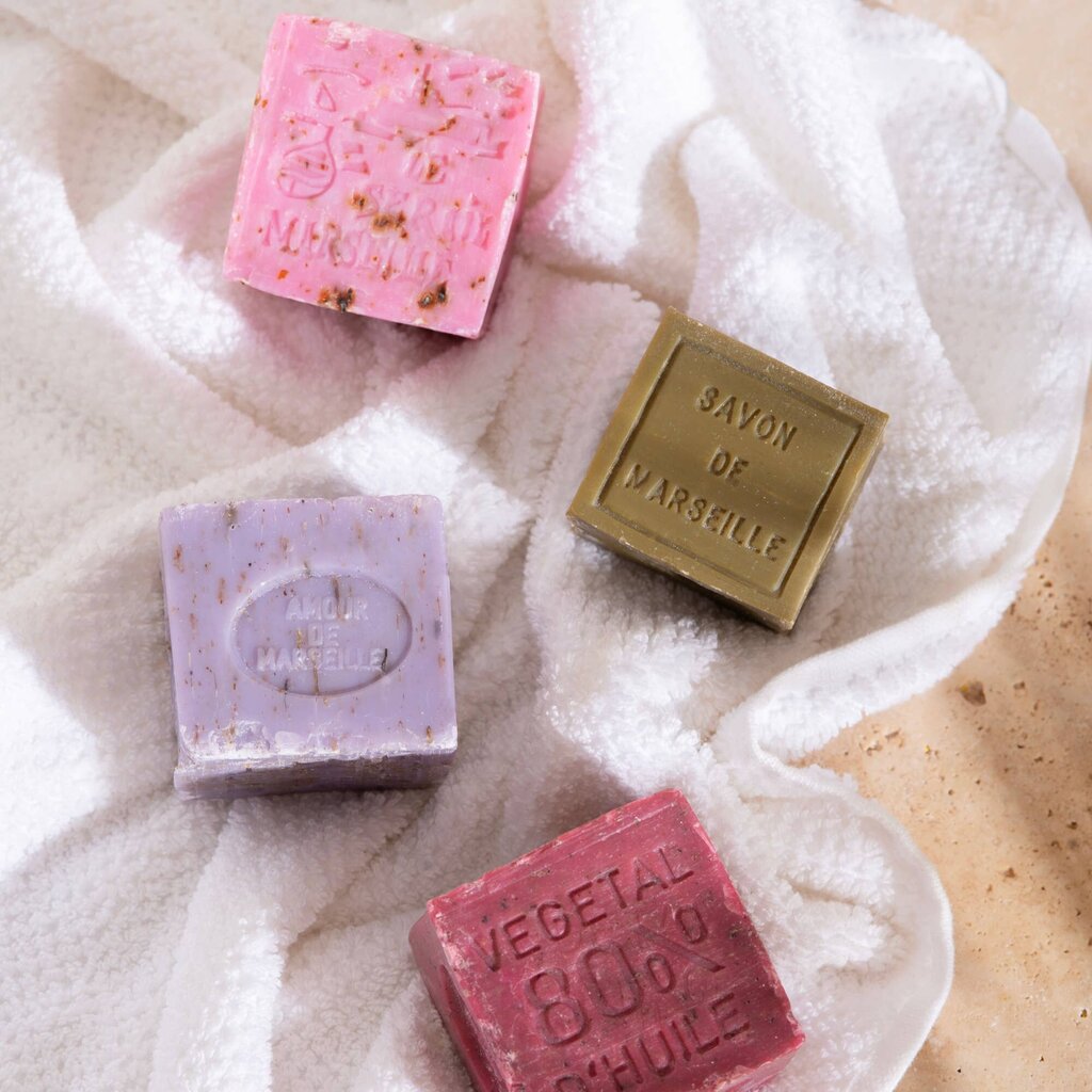 CHAMARREL - Savon de Marseille - Artisanal French Block Soap - Petale de Rose