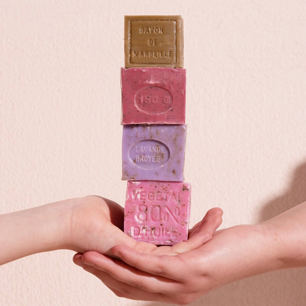 CHAMARREL - Savon de Marseille - Artisanal French Block Soap - Petale de Rose