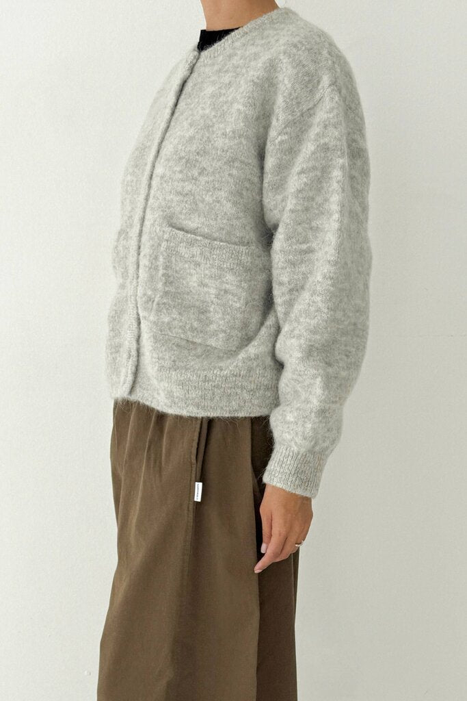 Le Bon Shoppe - Heathered Grey Amelie Alpaca Cardigan - Medium/Large