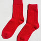Le Bon Shoppe - Red Pointelle Cashmere-blend Socks