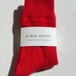 Le Bon Shoppe - Red Pointelle Cashmere-blend Socks