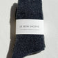 Le Bon Shoppe - Charcoal Pointelle Cashmere-blend Socks