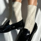 Le Bon Shoppe - Cream Pointelle Cashmere-blend Socks