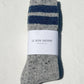 Le Bon Shoppe - Grey Confetti w/Blue Varsity Stripe Snow Socks