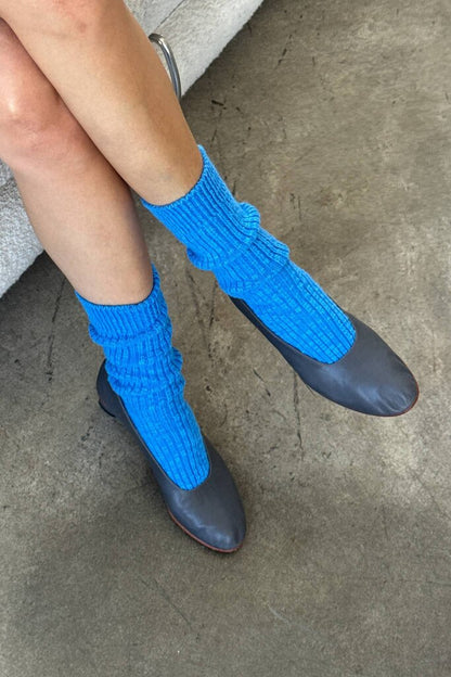 Le Bon Shoppe - Azure Blue Cottage Socks