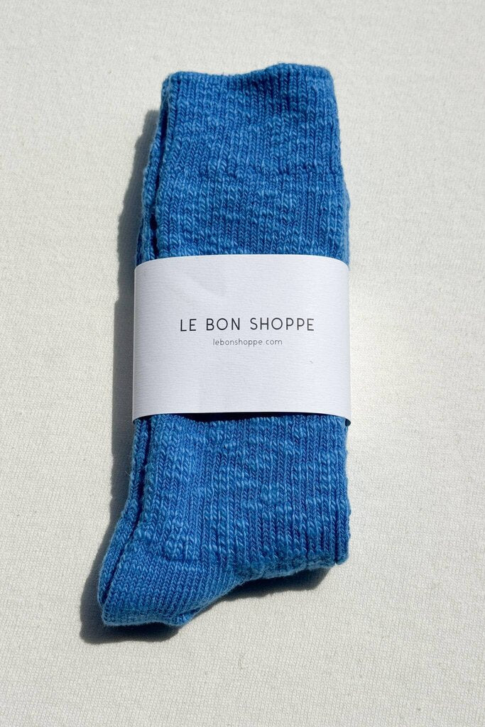 Le Bon Shoppe - Azure Blue Cottage Socks
