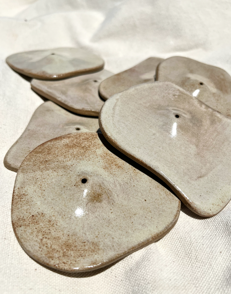 Roaming Barefoot - Shino Ceramic Incense Holder