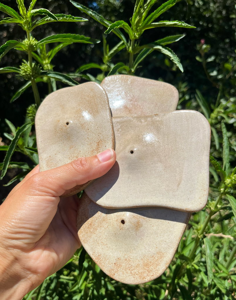 Roaming Barefoot - Shino Ceramic Incense Holder