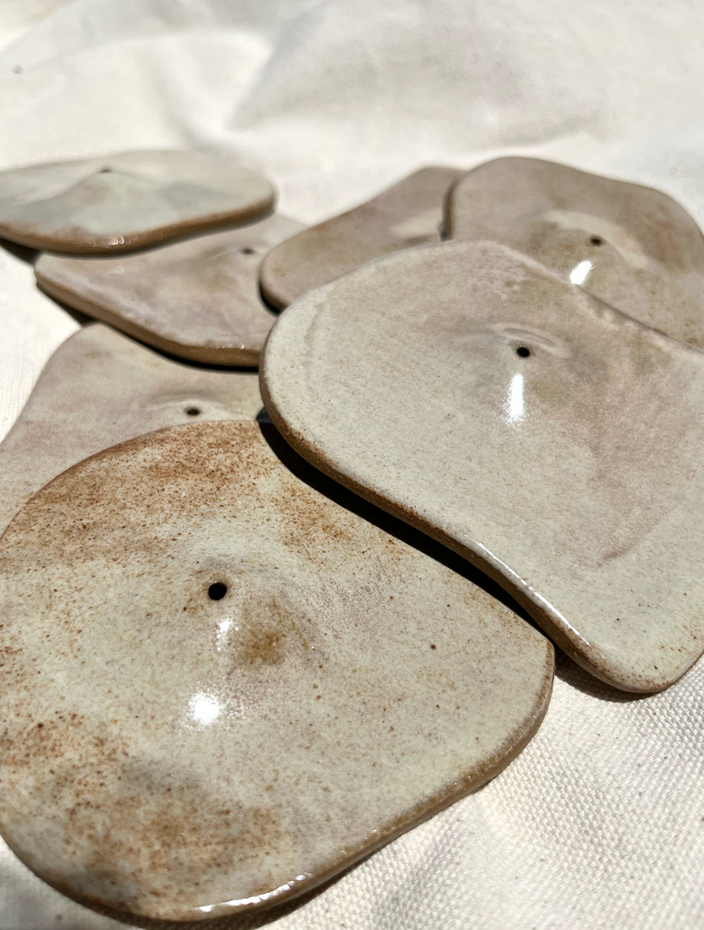 Roaming Barefoot - Shino Ceramic Incense Holder