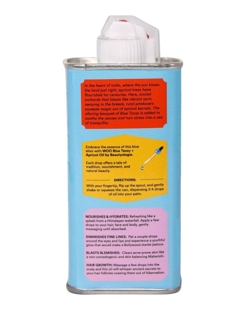 WOO - 100% Organic Cold-pressed Blue Tansy & Apricot Oil