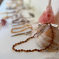 Canyon Leaf - Ombre Raw Baltic Amber Knotted Strand Necklace - Baby