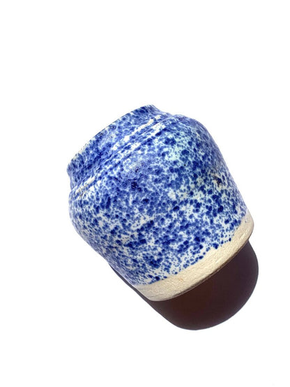Ninth House Goods - Locally-made Blue Splatterware Vase