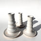 Ninth House Goods - White Splatterware Candlestick Holder - Vancouver, WA.