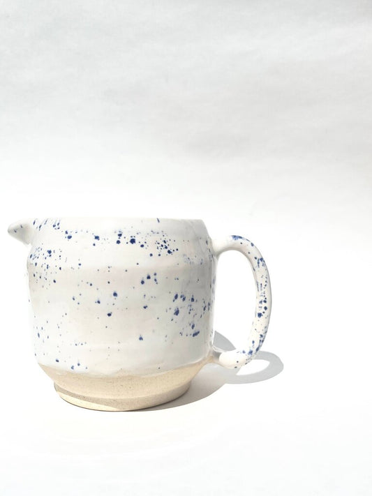 Ninth House Goods - Locally-made Blue Splatterware Pitcher