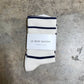 Le Bon Shoppe - Oat + Charcoal Striped Wally Socks