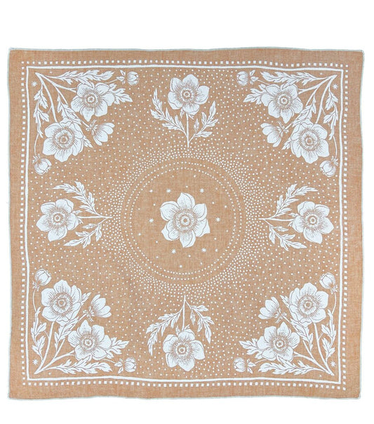 Lili Arnold Studios - Anemone Hemp & Org. Cotton Bandana - Rusty Peach Chambray