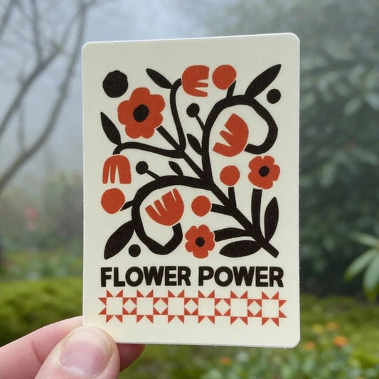 Anisa Makhoul - Local Artist - Flower Power Sticker