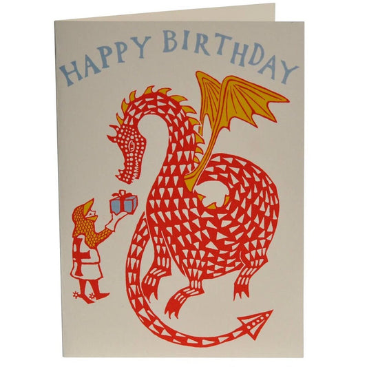 Cambridge Imprint Patternmakers - Happy Birthday Dragon Slayer - A Very Large Greeting Card