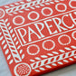 Cambridge Imprint Patternmakers - Red & White Paperchain