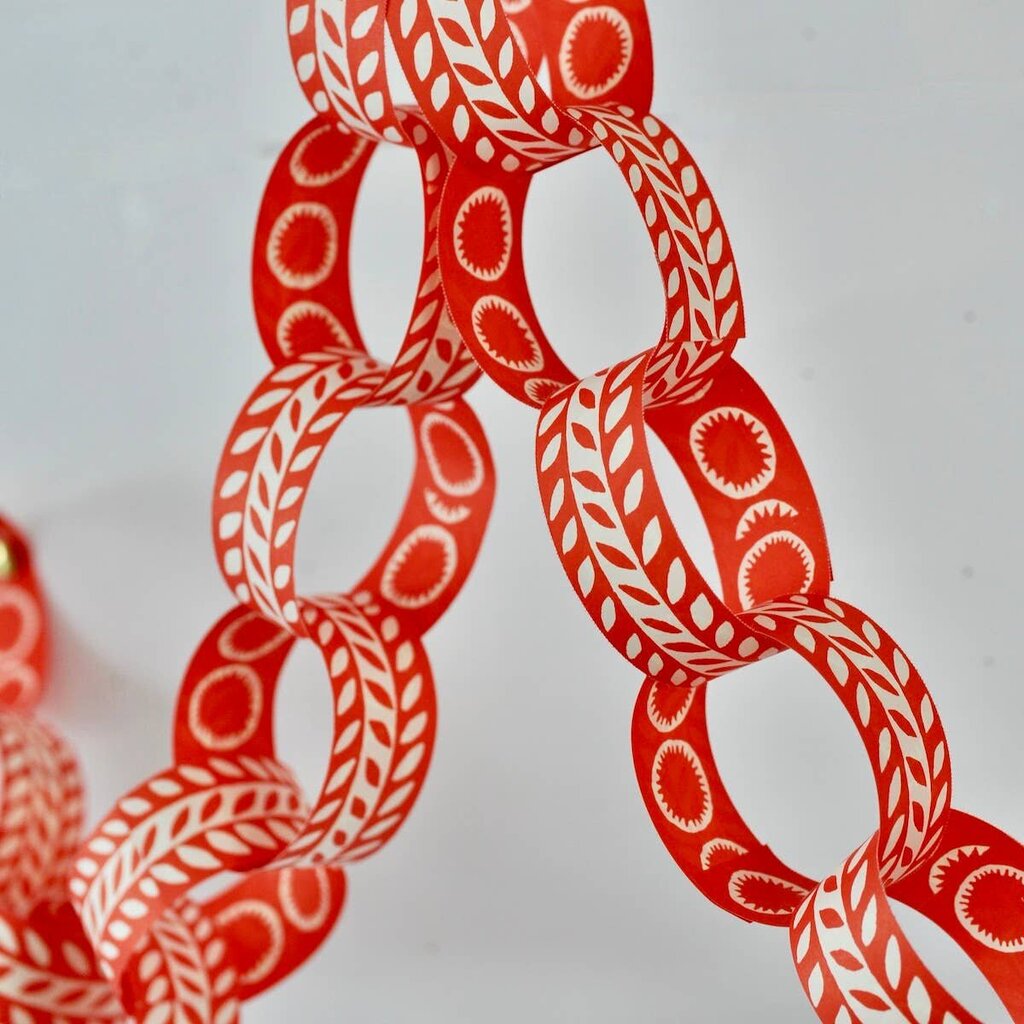 Cambridge Imprint Patternmakers - Red & White Paperchain