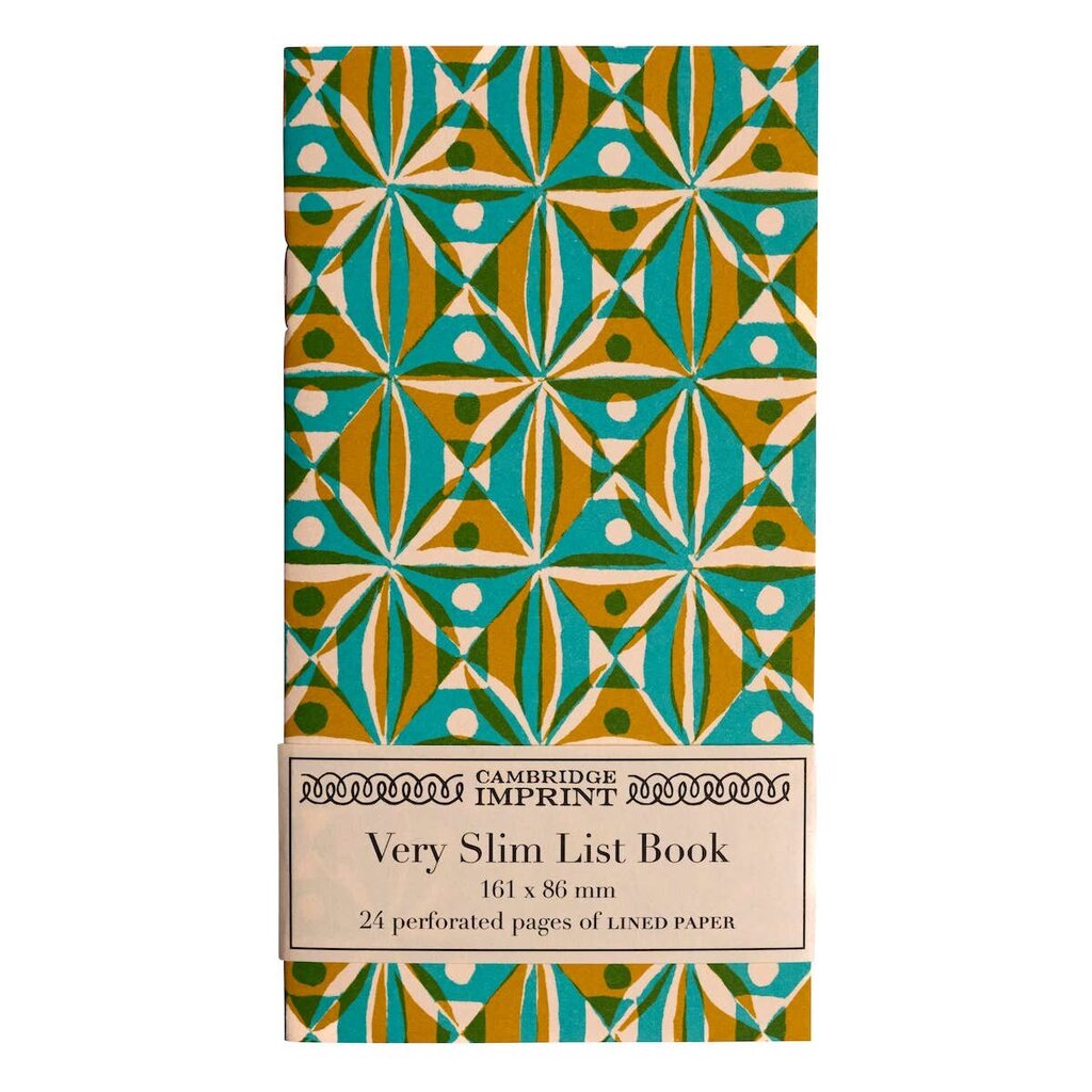 Cambridge Imprint | Patternmakers - Kaleidoscope - A Very Slim List Notebook