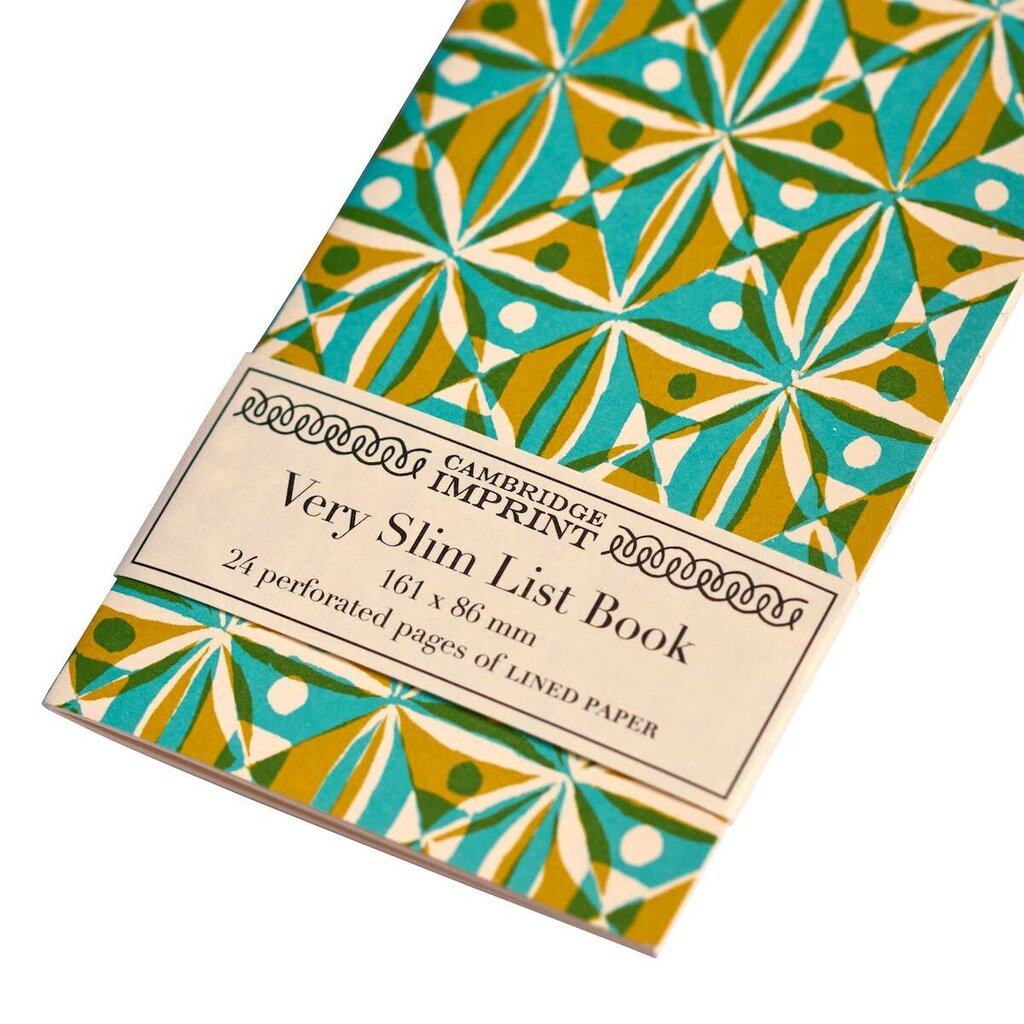 Cambridge Imprint | Patternmakers - Kaleidoscope - A Very Slim List Notebook