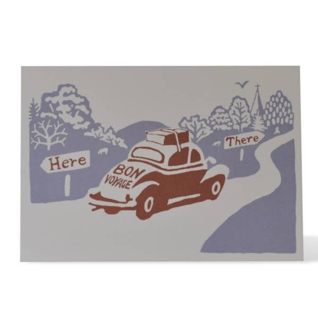 Cambridge Imprint Patternmakers - Bon Voyage Bug - Greeting Card