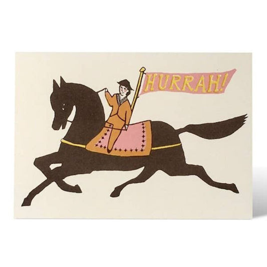 Cambridge Imprint Patternmakers - Horseback Hurrah - Greeting Card