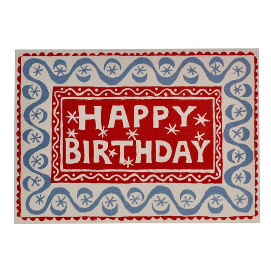 Cambridge Imprint Patternmakers - Happy Birthday Stars and Moonwaves - Greeting Card