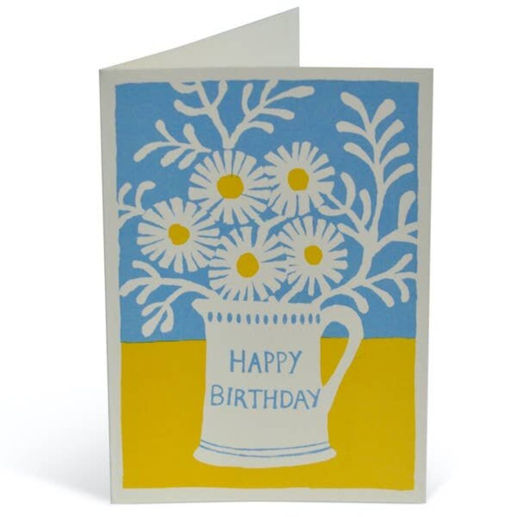 Cambridge Imprint Patternmakers - Happy Birthday Pitcher of Daisies - Greeting Card