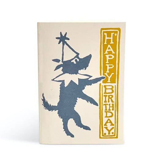Cambridge Imprint Patternmakers - Happy Birthday from Jester Dog - Greeting Card