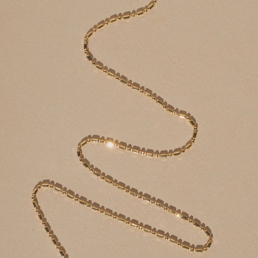 Mountainside Jewelry - Juno Fine Chain Necklace - 18" Long/18k Goldfill