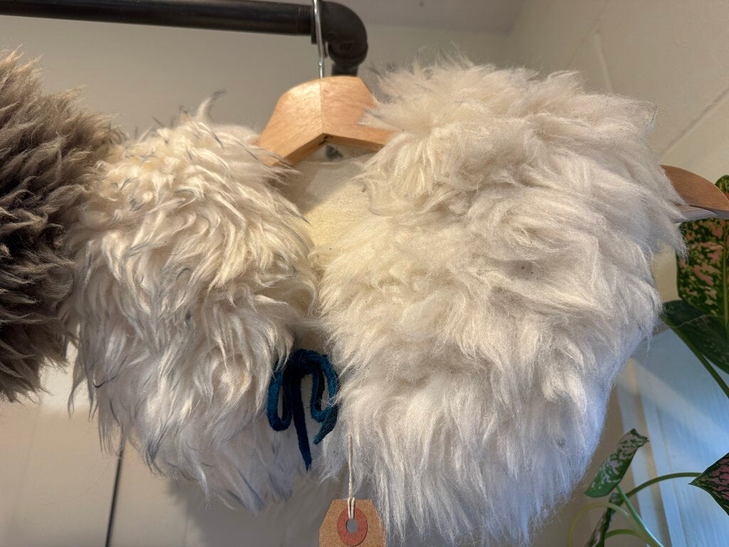 Beija Flor Rituals - Birch w/Indigo Tips Shearling Collar