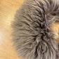 Beija Flor Rituals - Taupe Grey Long Shorn Shearling Collar