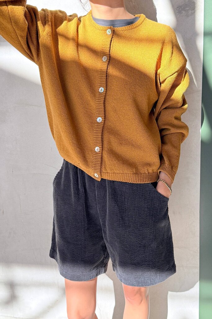 Le Bon Shoppe - Dijon Cotton Laila Cardigan - Medium/Large