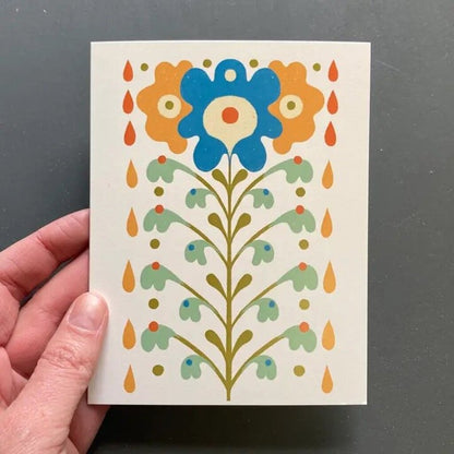 Maren Inga - Rosemaling #3 Greeting Card