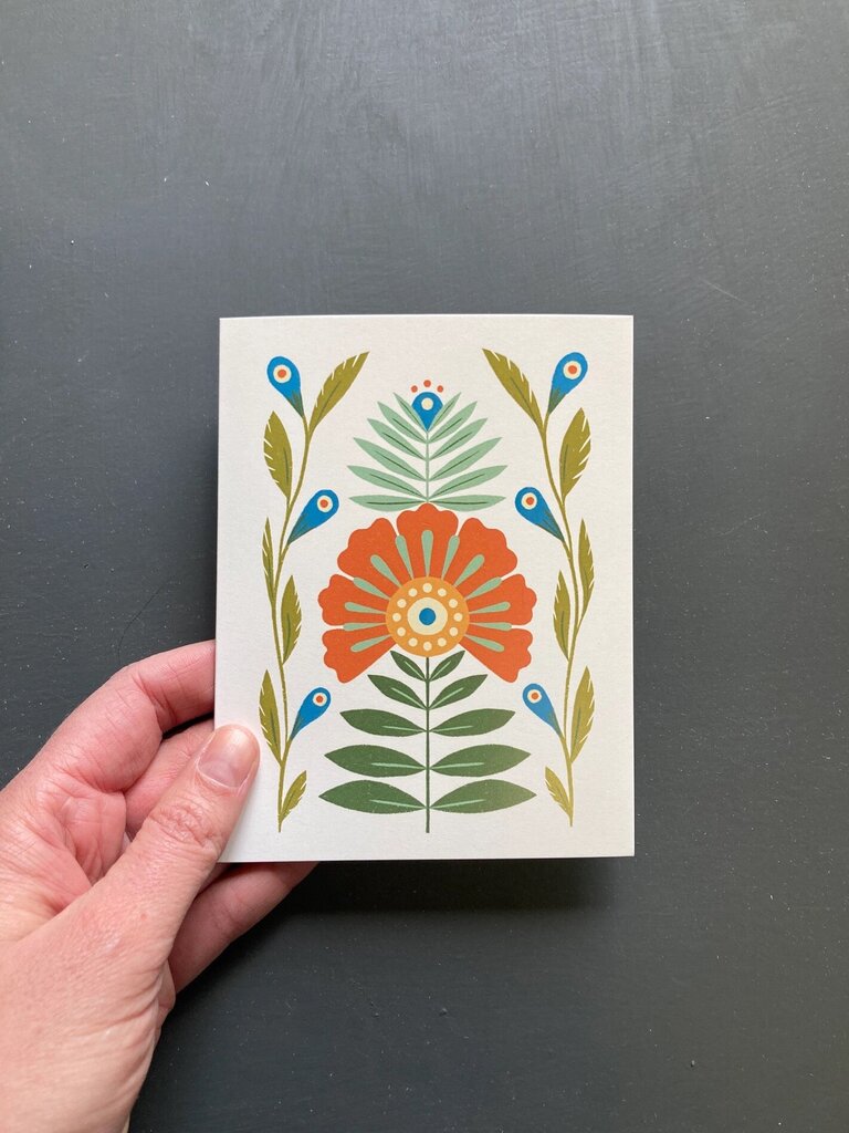 Maren Inga - Rosemaling #5 Greeting Card