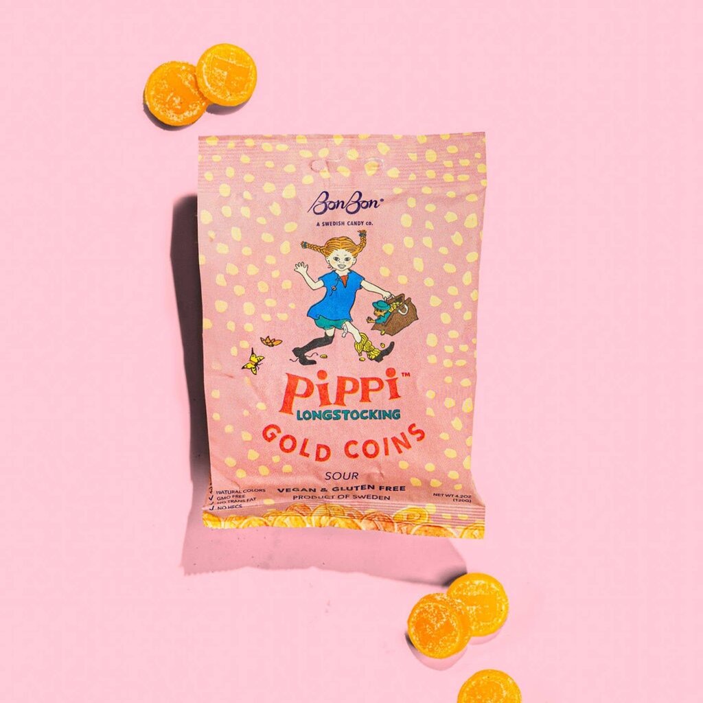 Bon Bon Swedish Candy Co. - Pippi Longstocking Gold Coins