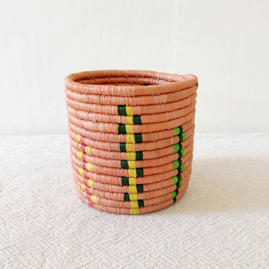 Amsha - Byungu Flora Raffia & Sweetgrass Basket - Woven in Rwanda