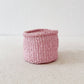 Amsha - Little Lilac Pink Sisal Storage Basket - Woven in Kenya