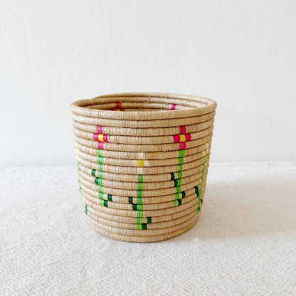 Amsha - Mera Flora Raffia & Sweetgrass Basket - Woven in Rwanda
