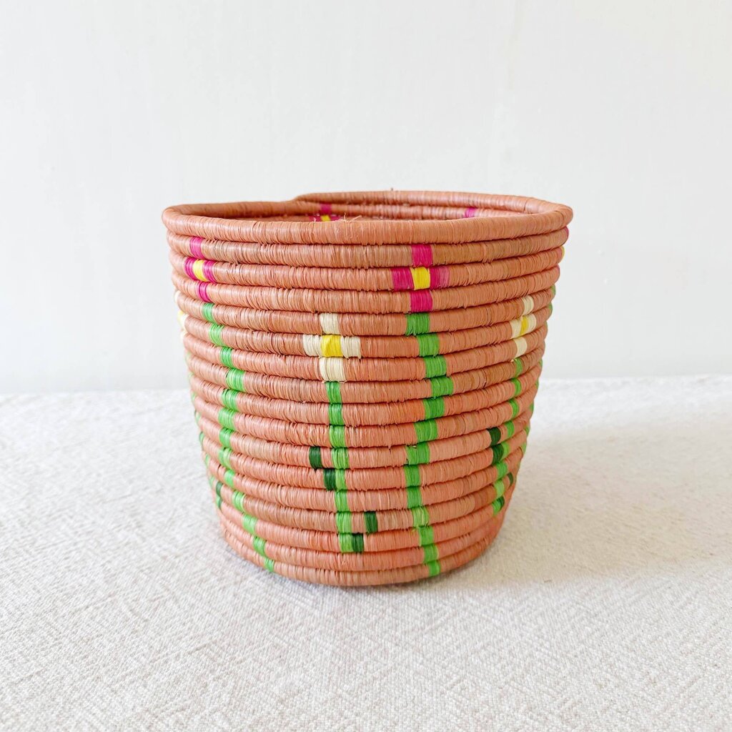 Amsha - Nsindo Flora Raffia & Sweetgrass Basket - Woven in Rwanda