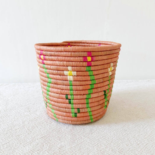 Amsha - Nsindo Flora Raffia & Sweetgrass Basket - Woven in Rwanda